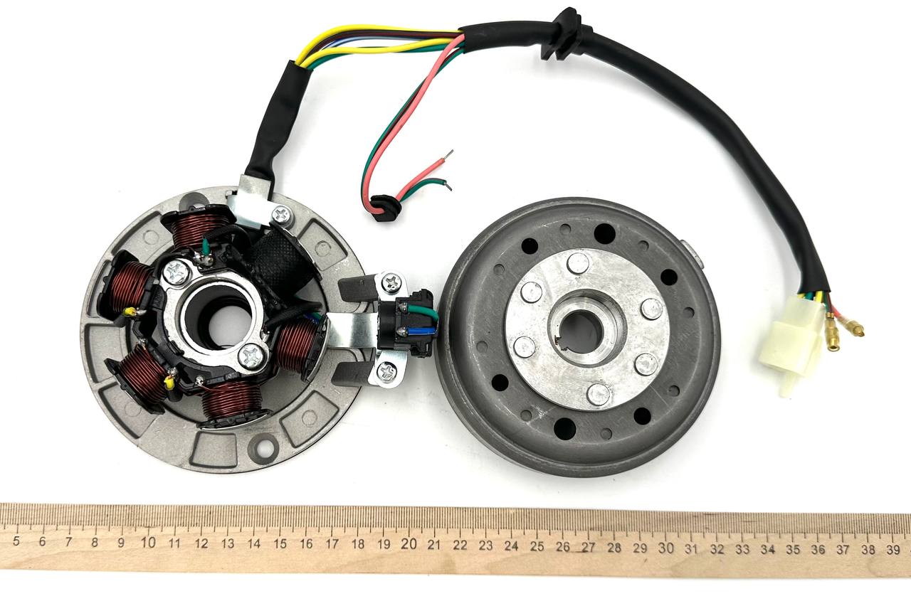 Генератор в сборе 125сс, 6 катушек