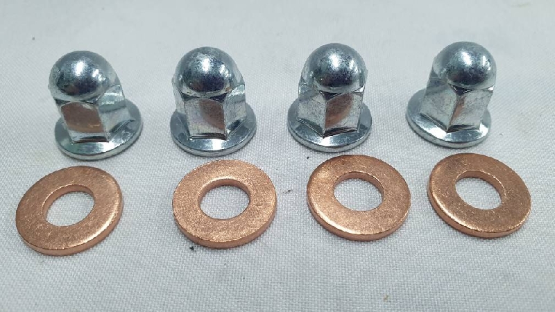 Гайки +шайбы для шпилек d=8 мм (4 шт ) (IRBIS TTR 250) 165FMM,166,170FMN RACER, 172