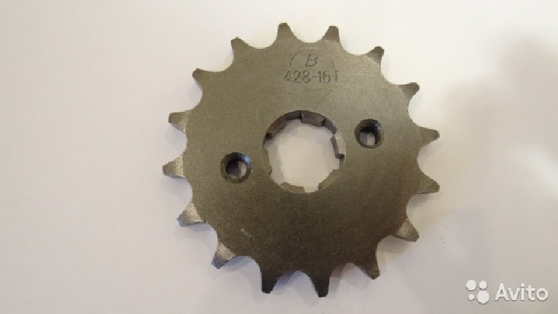 Звезда ведущая Racer 428-16 (d=17mm) Оригинал ПИТБАЙК (125-140-160cc)