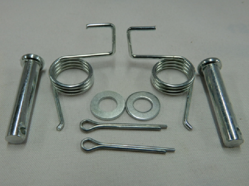 Направляющие оси (штифты) с пружинами для подножек водителя (D=8 мм)