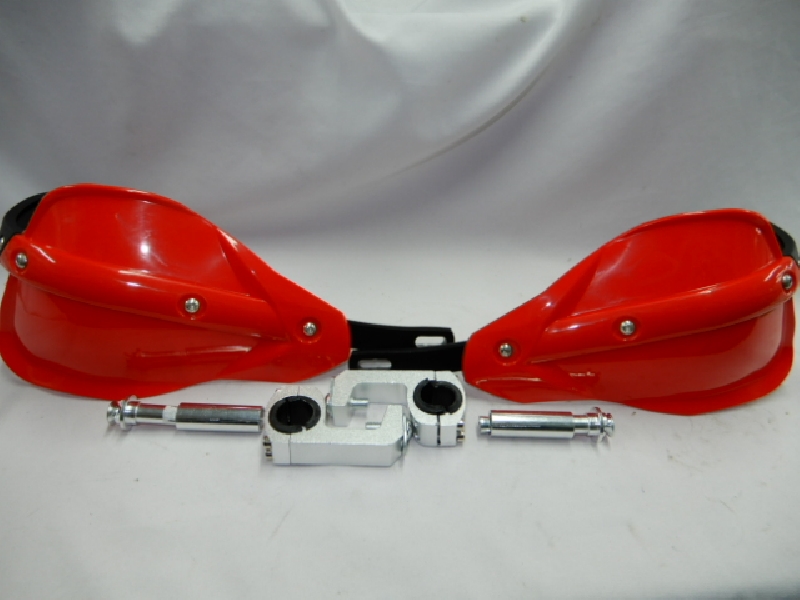 Защита рук красная (крепление d=22 или 28 мм) ДЛЯ ЛЮБОГО РУЛЯ