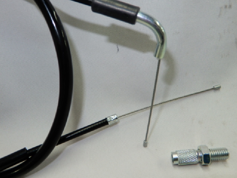 Трос газа L=93 см по рубашке (выход 13,5 см) GR7 (4T) (без бобышки)