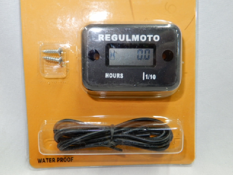 Счетчик моточасов черный