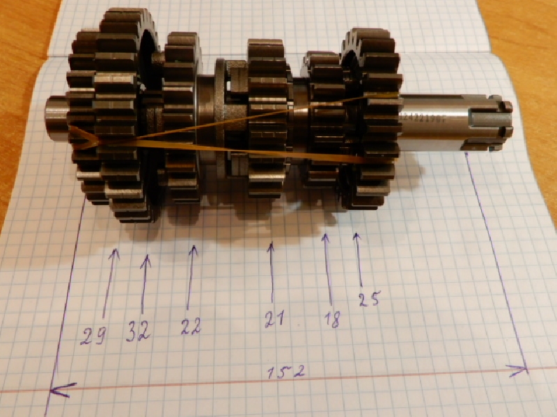 КПП Racer 300 (170FMN) L=152 мм L=182 мм оригинал